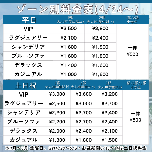 4/24����̗��p���ꗗ