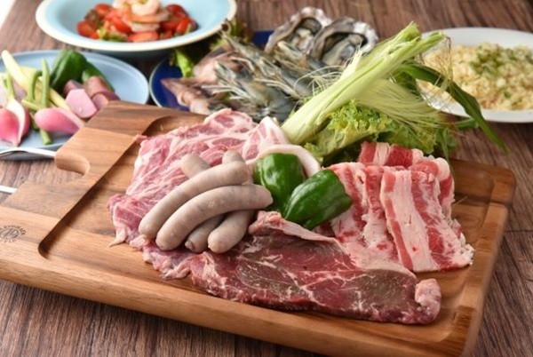 【2時間飲み放題付き】お肉&海鮮＆三浦野菜を贅沢に！贅沢BBQコース